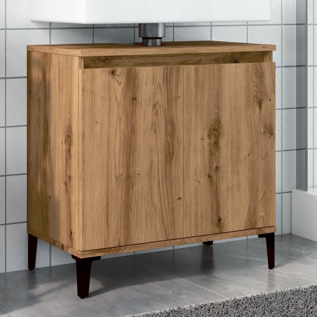 Sink Cabinet Artisan Oak 58x33x60 cm Engineered Wood