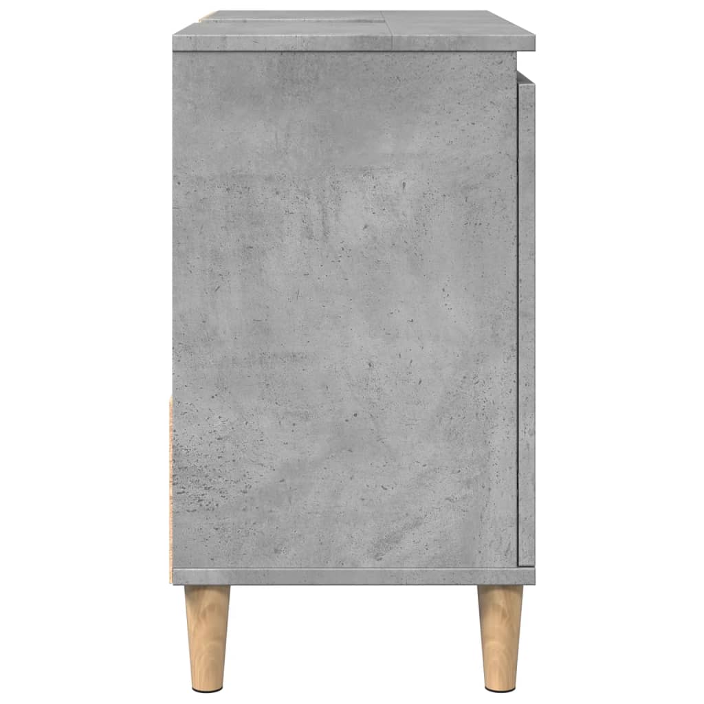 Sink Cabinet Concrete Grey 65x33x60 cm Engineered Wood