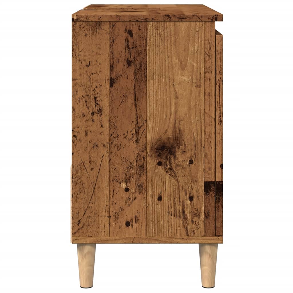 Sink Cabinet Old Wood 65x33x60 cm Engineered Wood