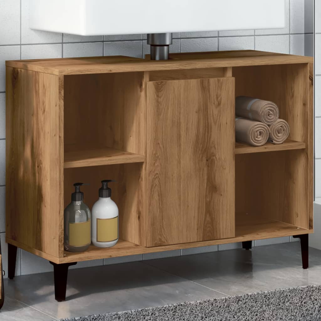 Sink Cabinet Artisan Oak 80x33x60 cm Engineered Wood