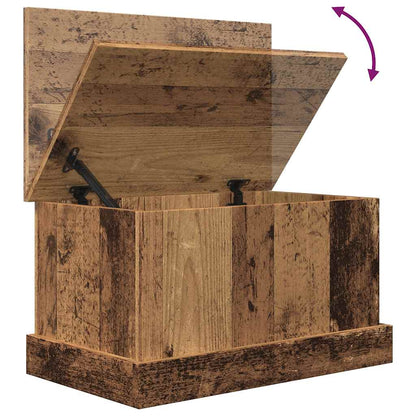 Storage Box Old Wood 30x50x28 cm Engineered Wood