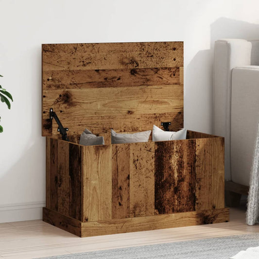 Storage Box Old Wood 70x40x38 cm Engineered Wood