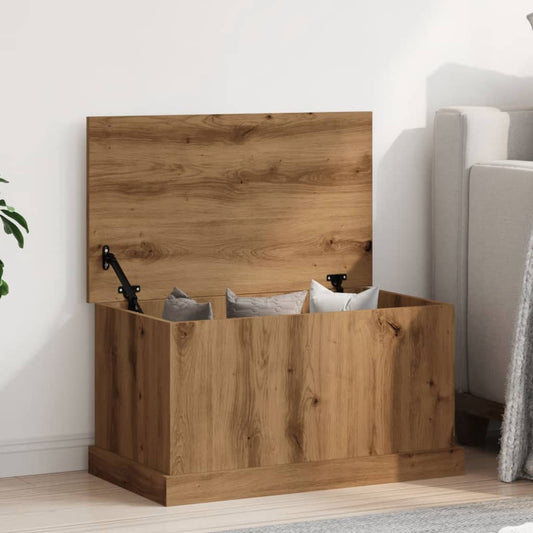 Storage Box Artisan Oak 70x40x38 cm Engineered Wood