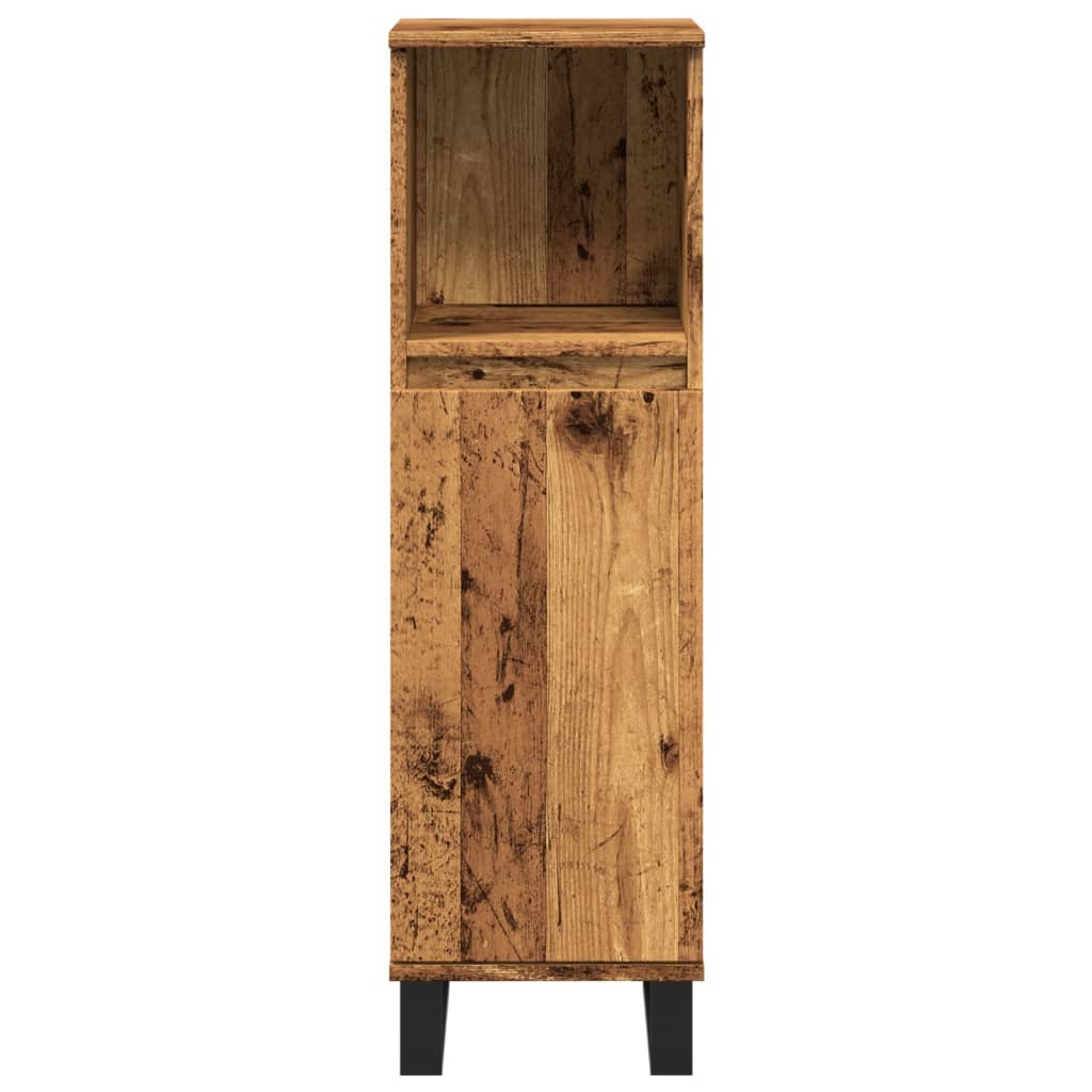 Bathroom Cabinet Old Wood 30x30x100 cm Engineered Wood