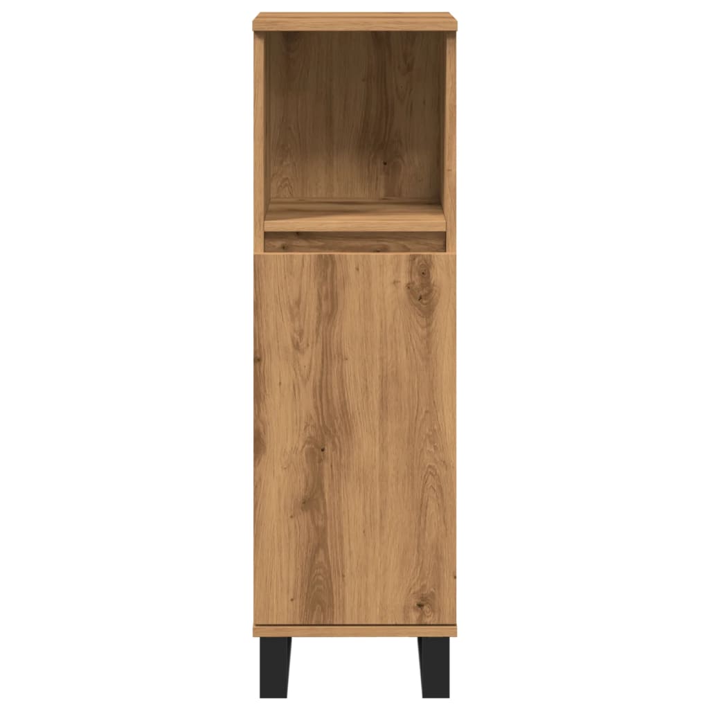 Bathroom Cabinet Artisan Oak 30x30x100 cm Engineered Wood