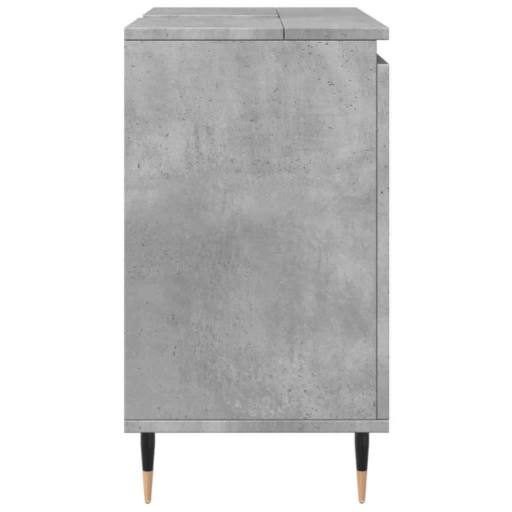 Bathroom Cabinet Concrete Grey 58x33x60 cm Engineered Wood