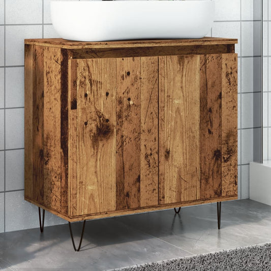 Bathroom Cabinet Old Wood 58x33x60 cm Engineered Wood