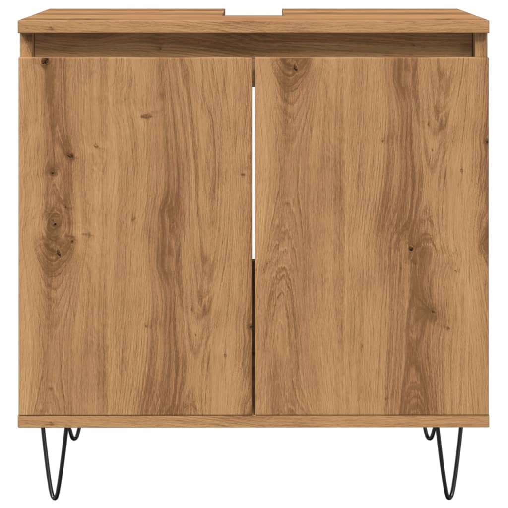 Bathroom Cabinet Artisan Oak 58x33x60 cm Engineered Wood