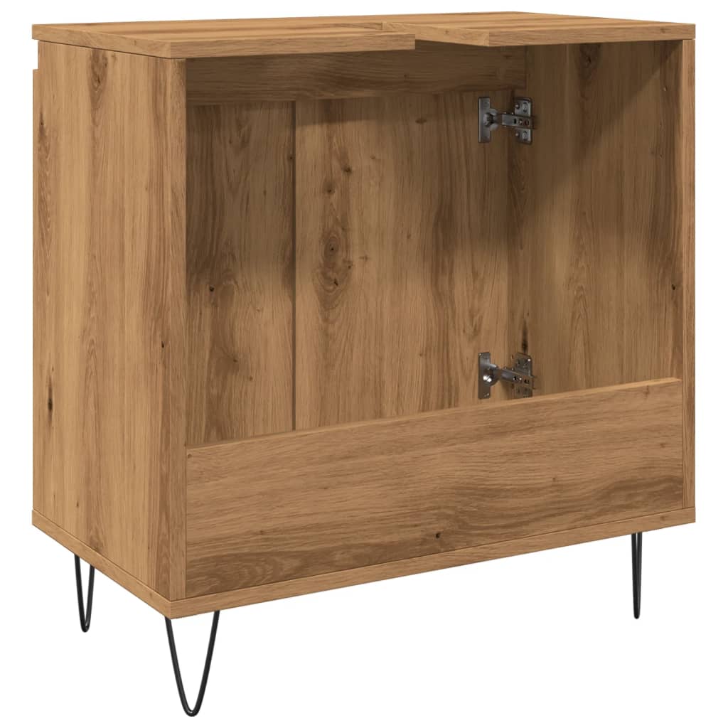 Bathroom Cabinet Artisan Oak 58x33x60 cm Engineered Wood