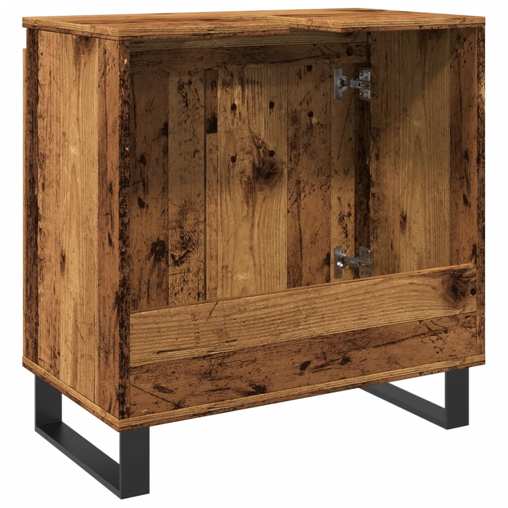 Bathroom Cabinet Old Wood 58x33x60 cm Engineered Wood