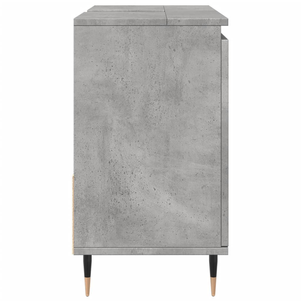 Bathroom Cabinet Concrete Grey 65x33x60 cm Engineered Wood