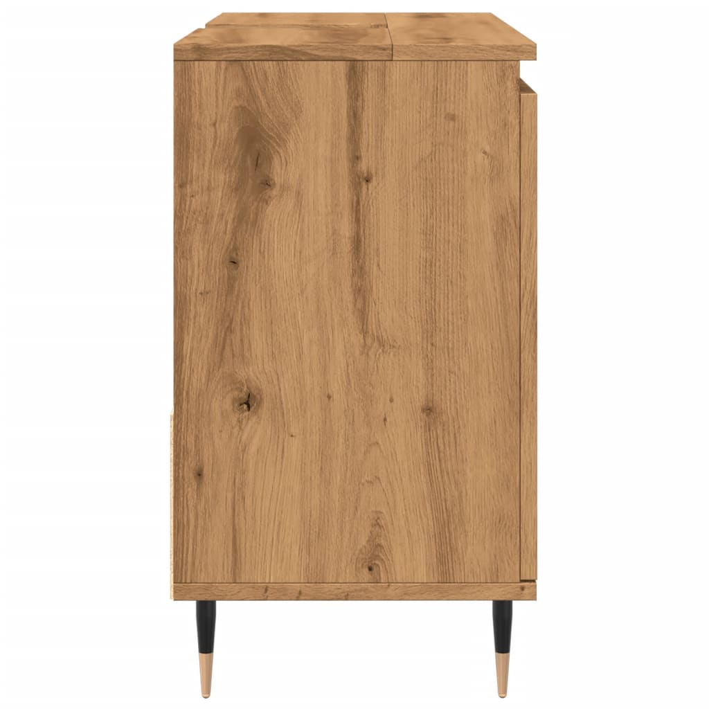 Bathroom Cabinet Artisan Oak 65x33x60 cm Engineered Wood