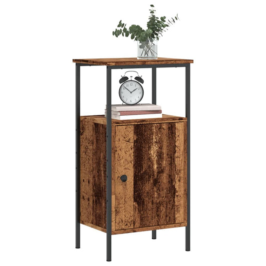 Bedside Cabinet Old Wood 41x31x80 cm Engineered Wood