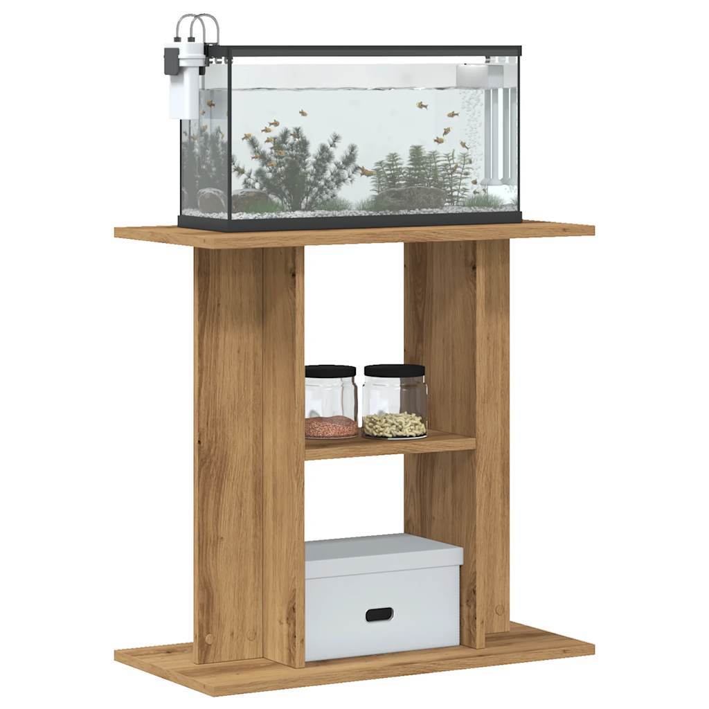 Aquarium Stand Artisan Oak 60x30x60 cm Engineered Wood