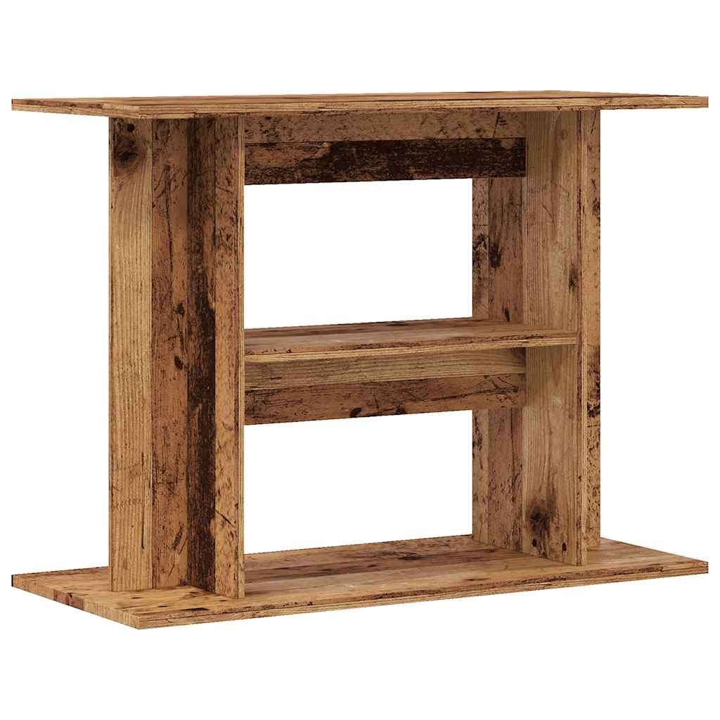 Aquarium Stand Old Wood 80x35x60 cm Engineered Wood