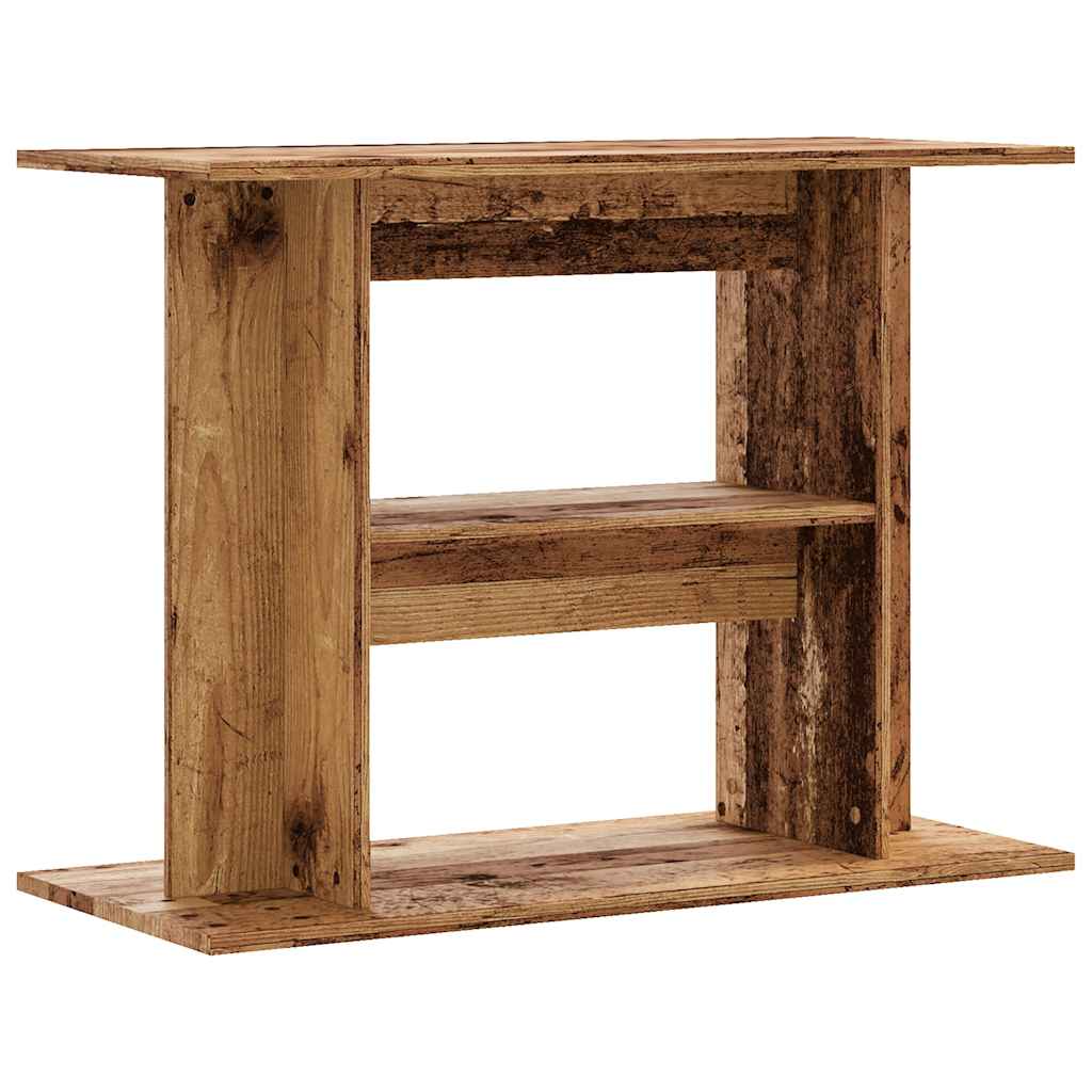 Aquarium Stand Old Wood 80x35x60 cm Engineered Wood