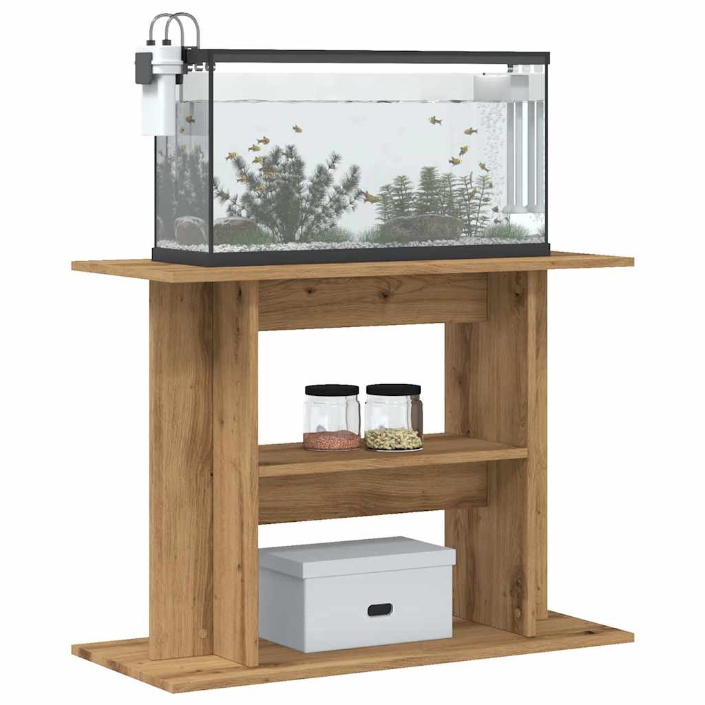 Aquarium Stand Artisan Oak 80x35x60 cm Engineered Wood