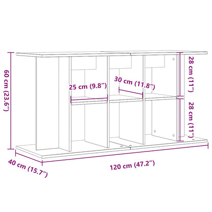 Aquarium Stand Artisan Oak 120x40x60 cm Engineered Wood