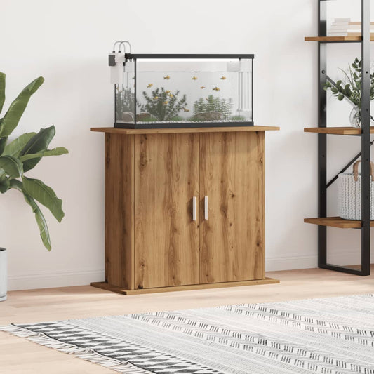 Aquarium Stand Artisan Oak 81x36x73 cm Engineered Wood