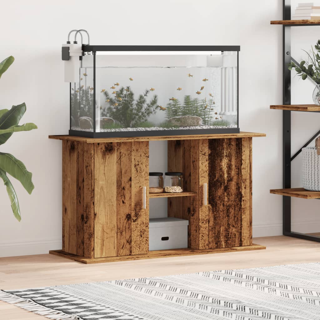 Aquarium Stand Old Wood 101x41x58 cm Engineered Wood