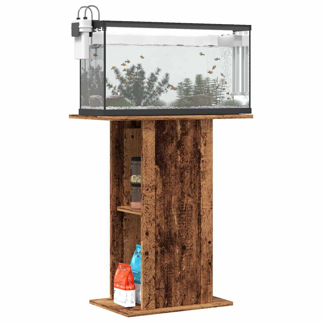 Aquarium Stand Old Wood 36x60.5x72.5 cm Engineered Wood