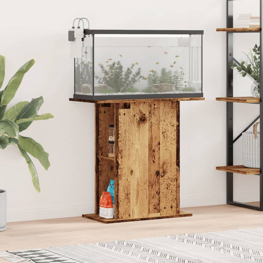 Aquarium Stand Old Wood 36x75x72.5 cm Engineered Wood