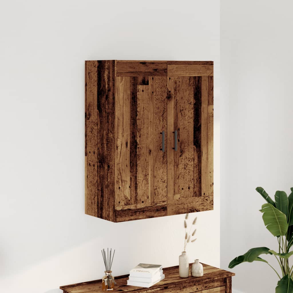 Wall Mounted Cabinet Old Wood 69.5x34x90 cm Engineered Wood