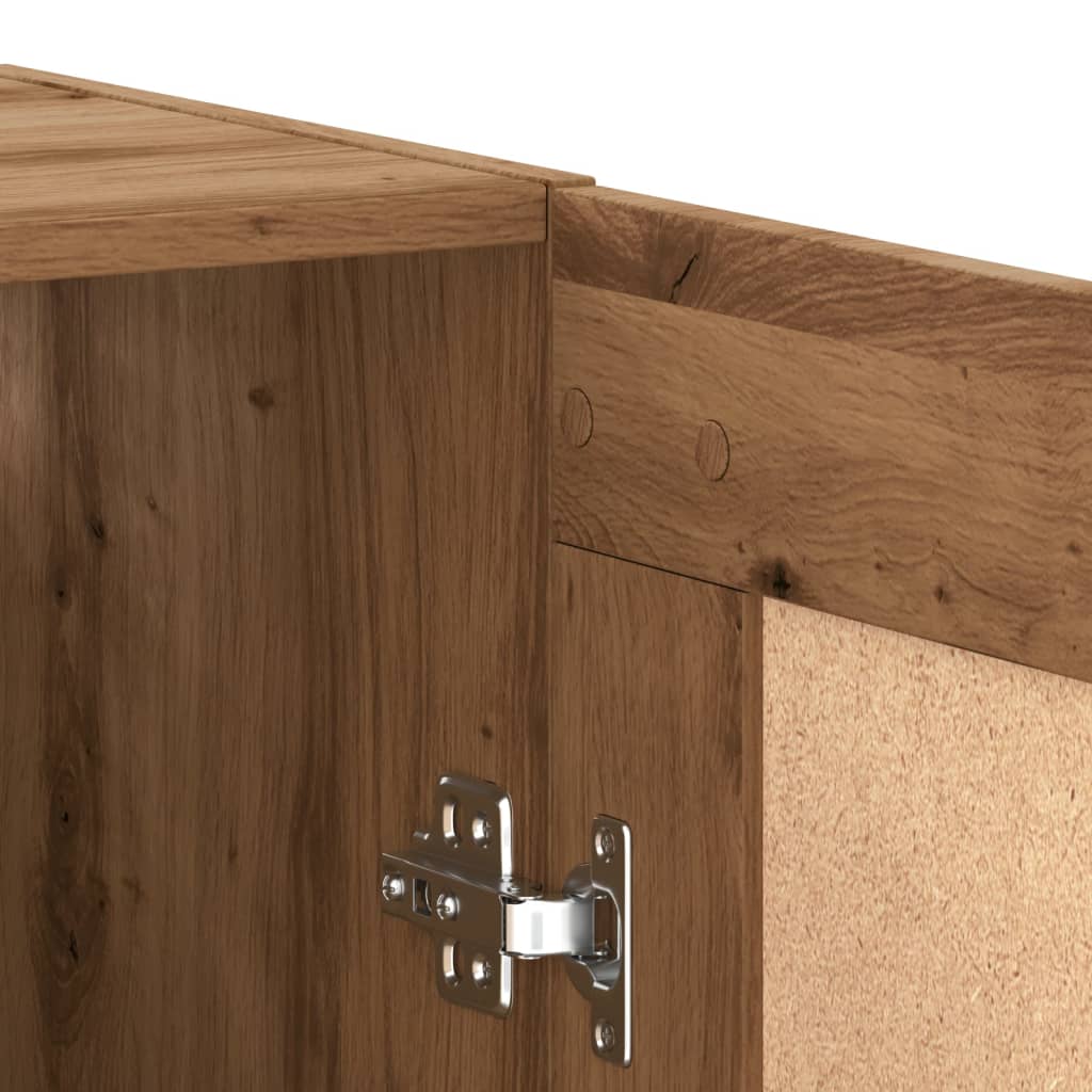 Wall Mounted Cabinet Artisan Oak 69.5x34x90 cm Engineered Wood