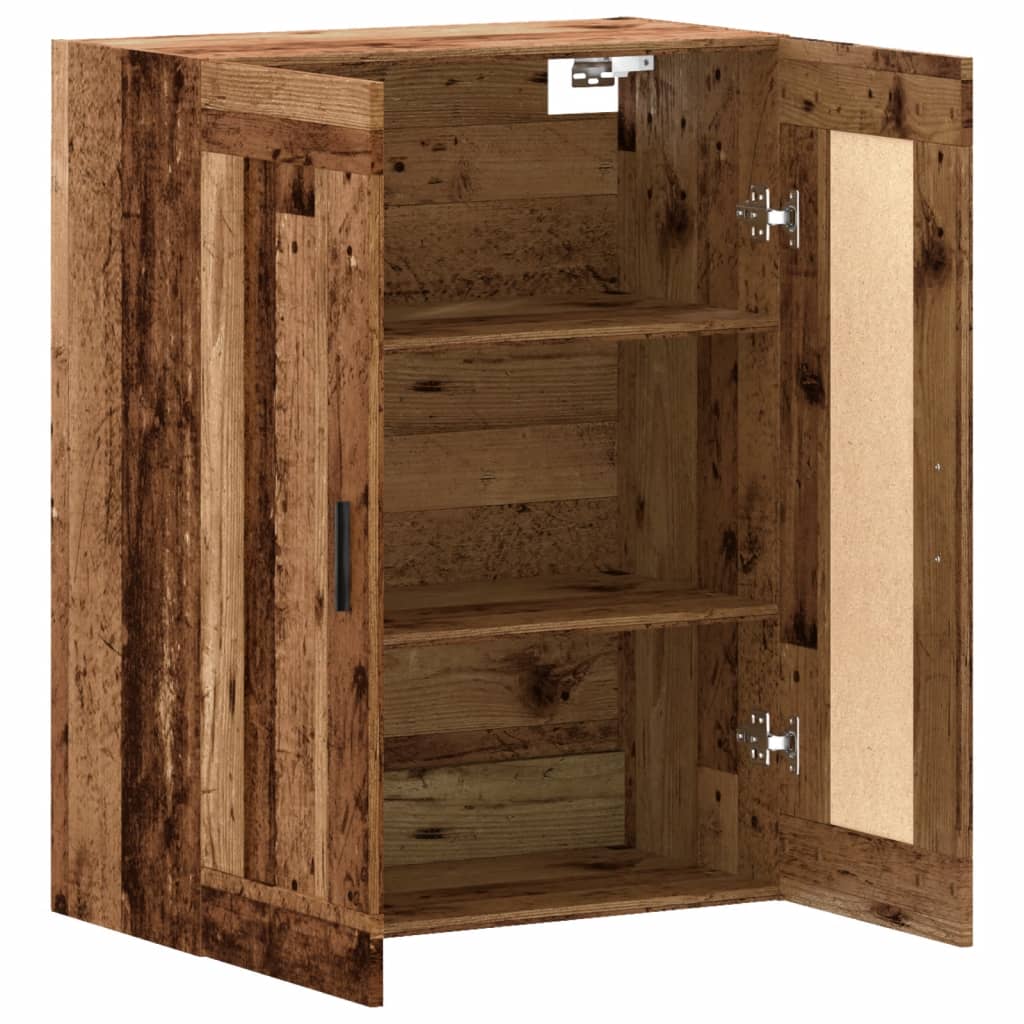 Wall Mounted Cabinet Old Wood 69.5x34x90 cm Engineered Wood