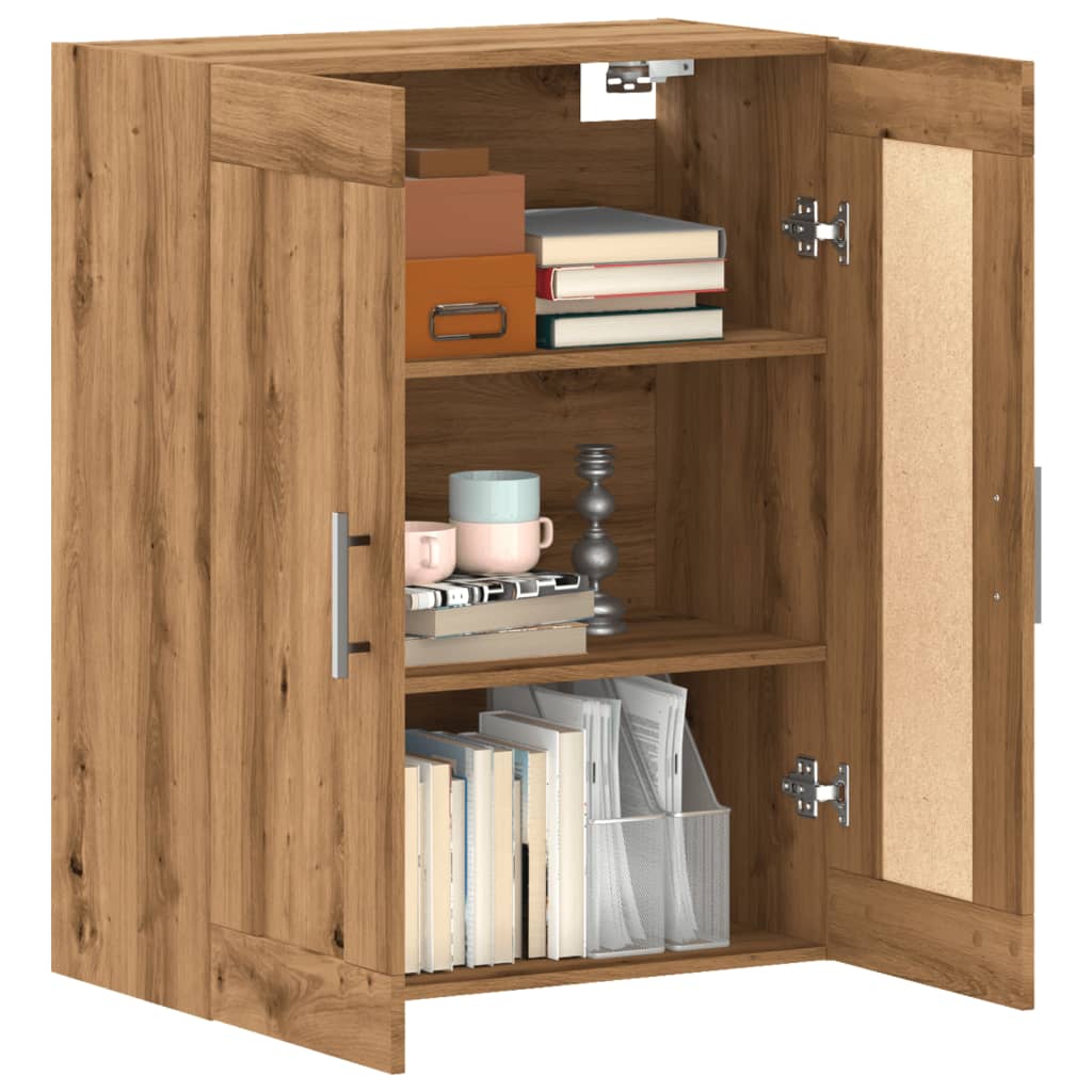 Wall Mounted Cabinet Artisian Oak 69.5x34x90 cm Engineered Wood