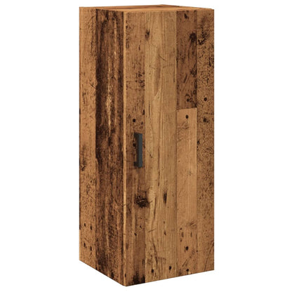 Wall Mounted Cabinet Old Wood 34.5x34x90 cm Engineered Wood