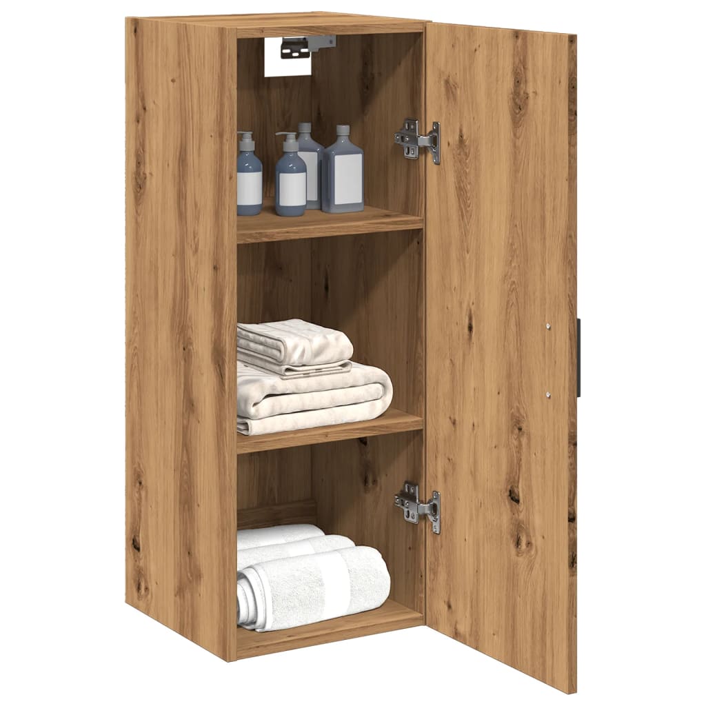 Wall Mounted Cabinet Artisian Oak 34.5x34x90 cm Engineered Wood