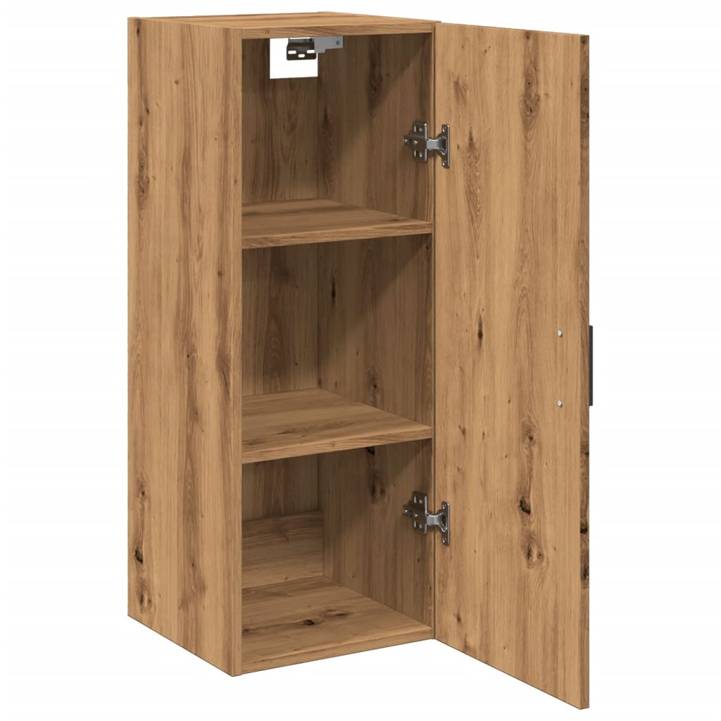 Wall Mounted Cabinet Artisian Oak 34.5x34x90 cm Engineered Wood