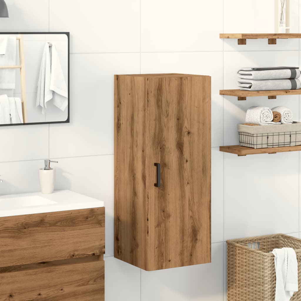 Wall Mounted Cabinet Artisian Oak 34.5x34x90 cm Engineered Wood