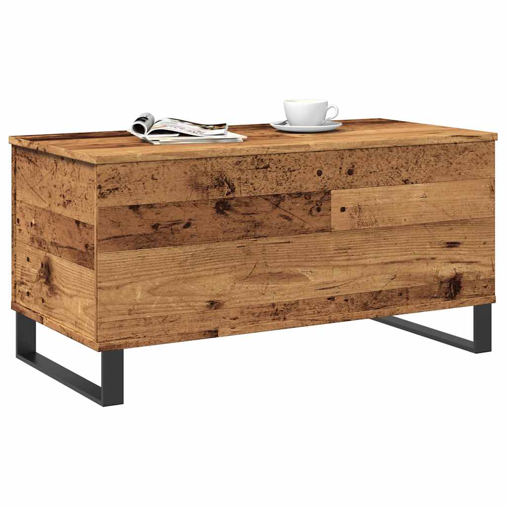 Coffee Table Old Wood 90x44.5x45 cm Engineered Wood