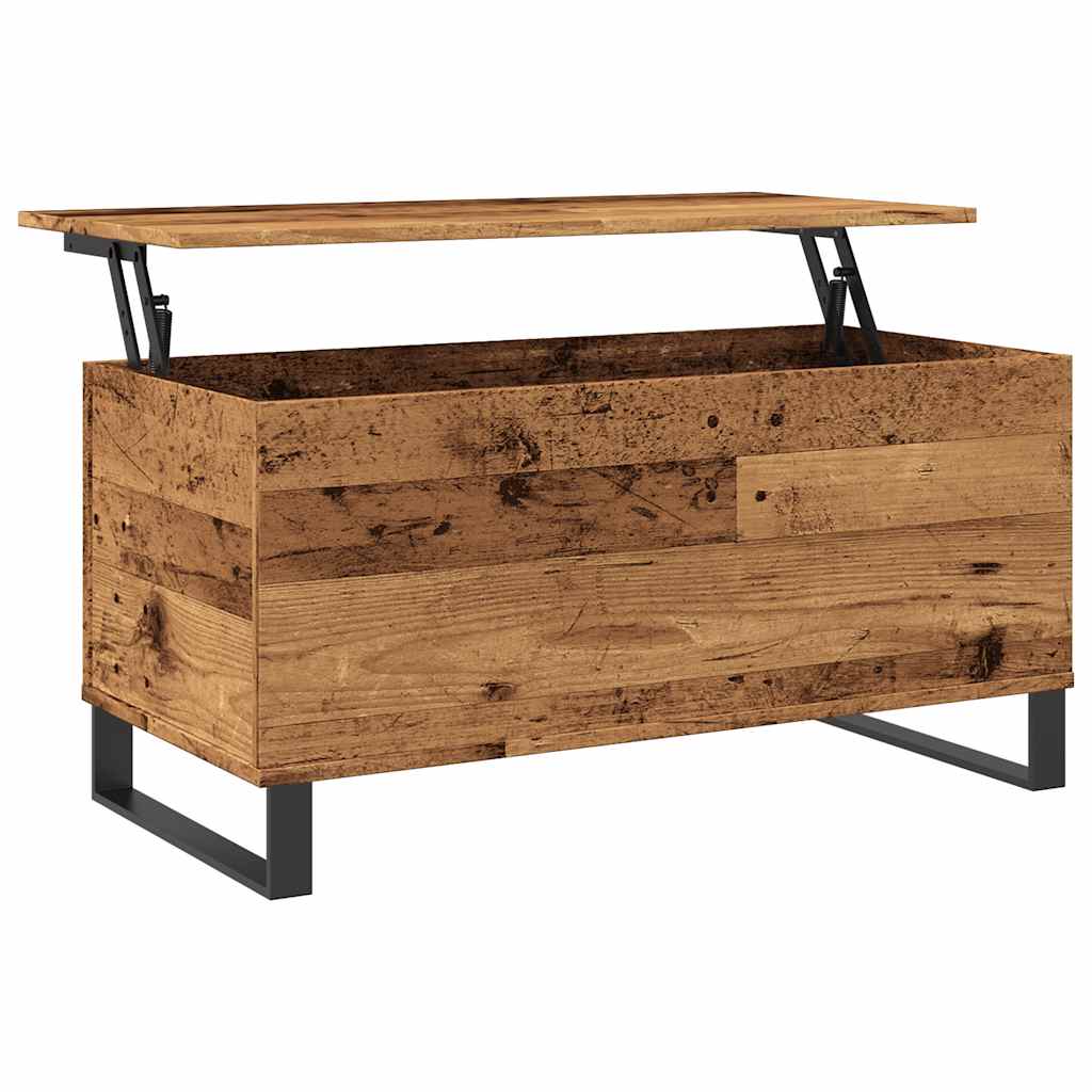 Coffee Table Old Wood 90x44.5x45 cm Engineered Wood