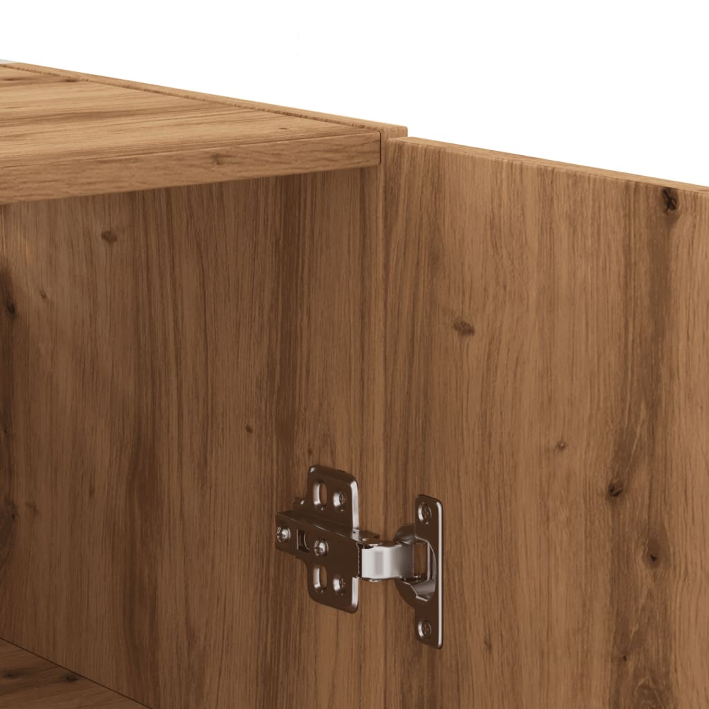 Wall Mounted Cabinet Artisan Oak 69.5x34x90 cm Engineered Wood