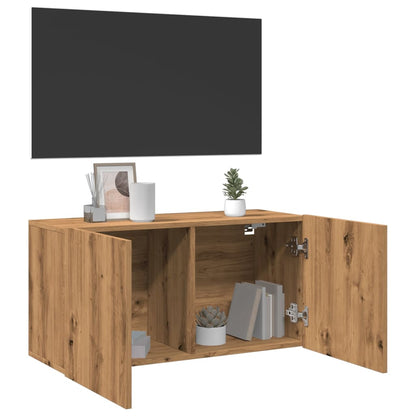 TV Cabinet Wall-mounted Artisian Oak 80x30x41 cm