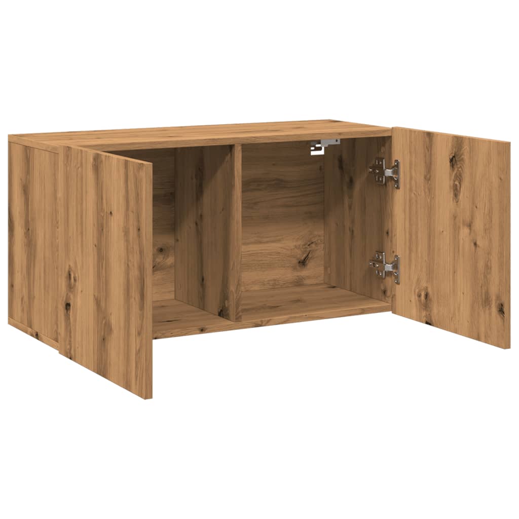 TV Cabinet Wall-mounted Artisian Oak 80x30x41 cm