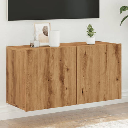 TV Cabinet Wall-mounted Artisian Oak 80x30x41 cm