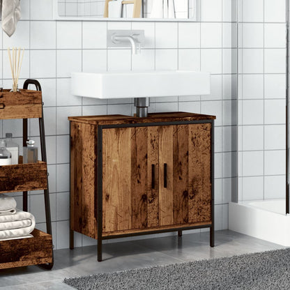 Sink Cabinet Old Wood 60x30x60 cm Engineered Wood