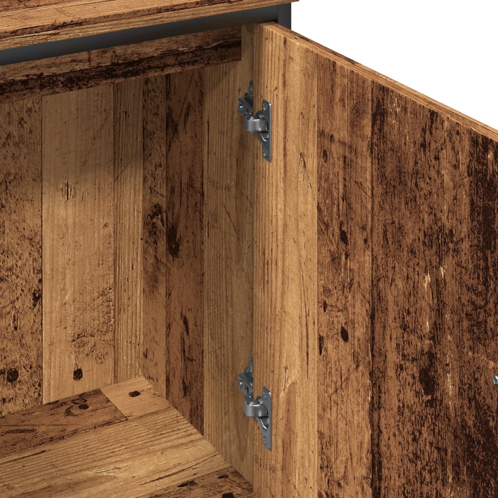 Sink Cabinet Old Wood 80x30x60 cm Engineered Wood