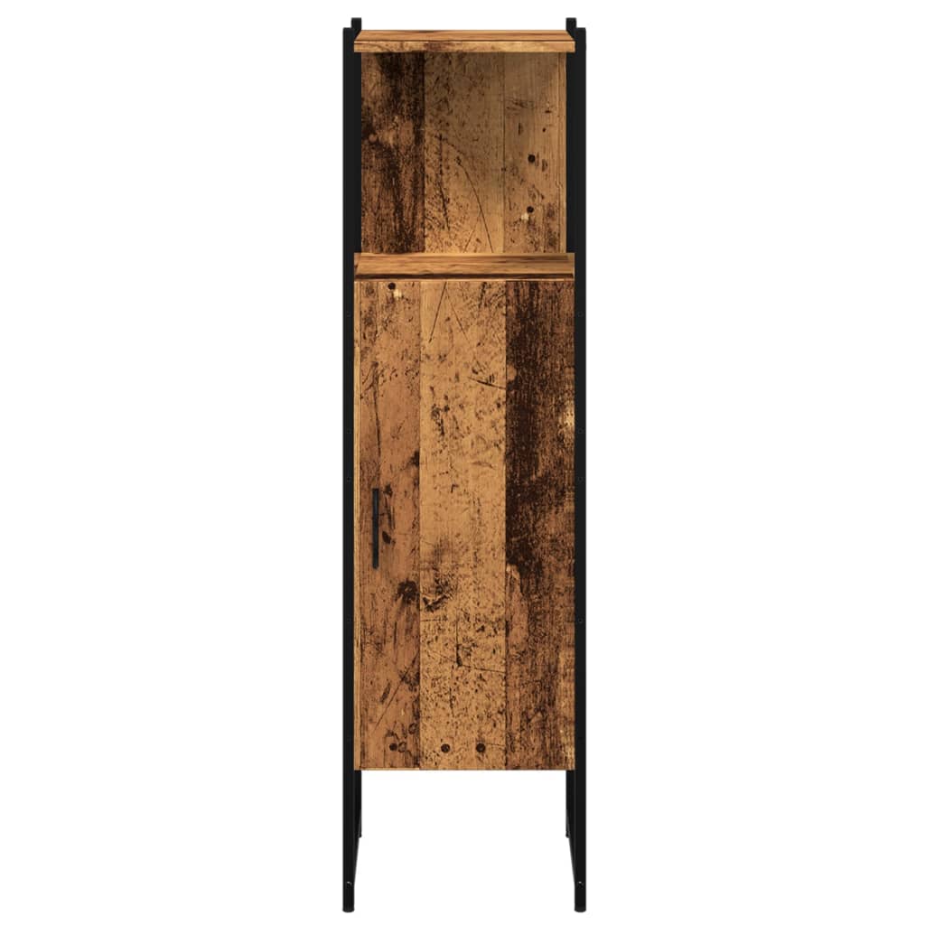 Bathroom Cabinet Old Wood 33x33x120.5 cm Engineered Wood