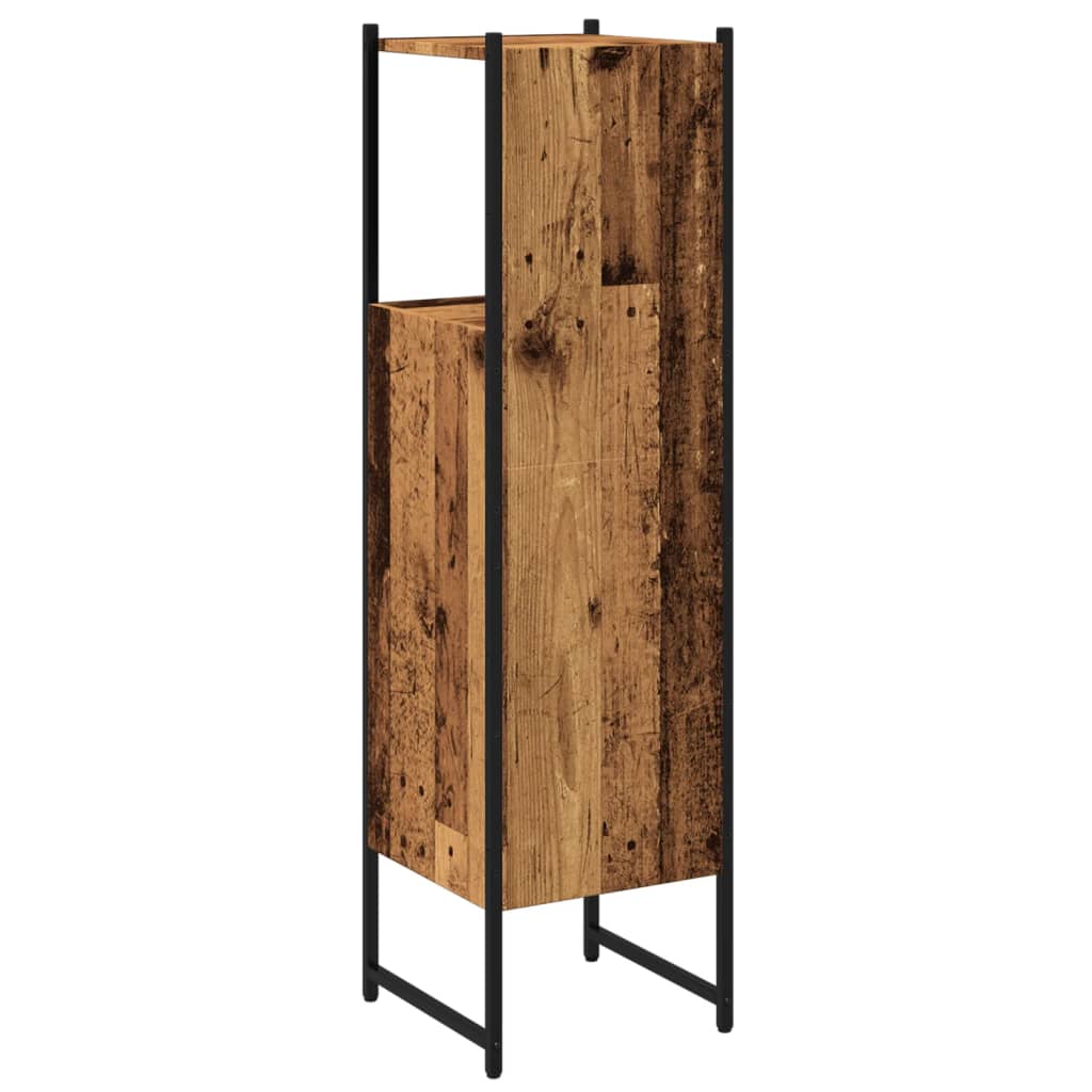 Bathroom Cabinet Old Wood 33x33x120.5 cm Engineered Wood