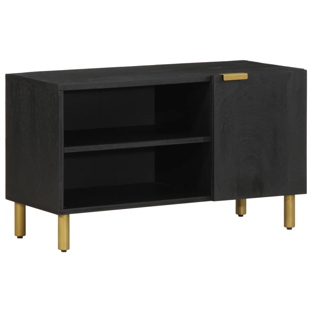 TV Cabinet Black 80x33x46 cm Engineered Wood