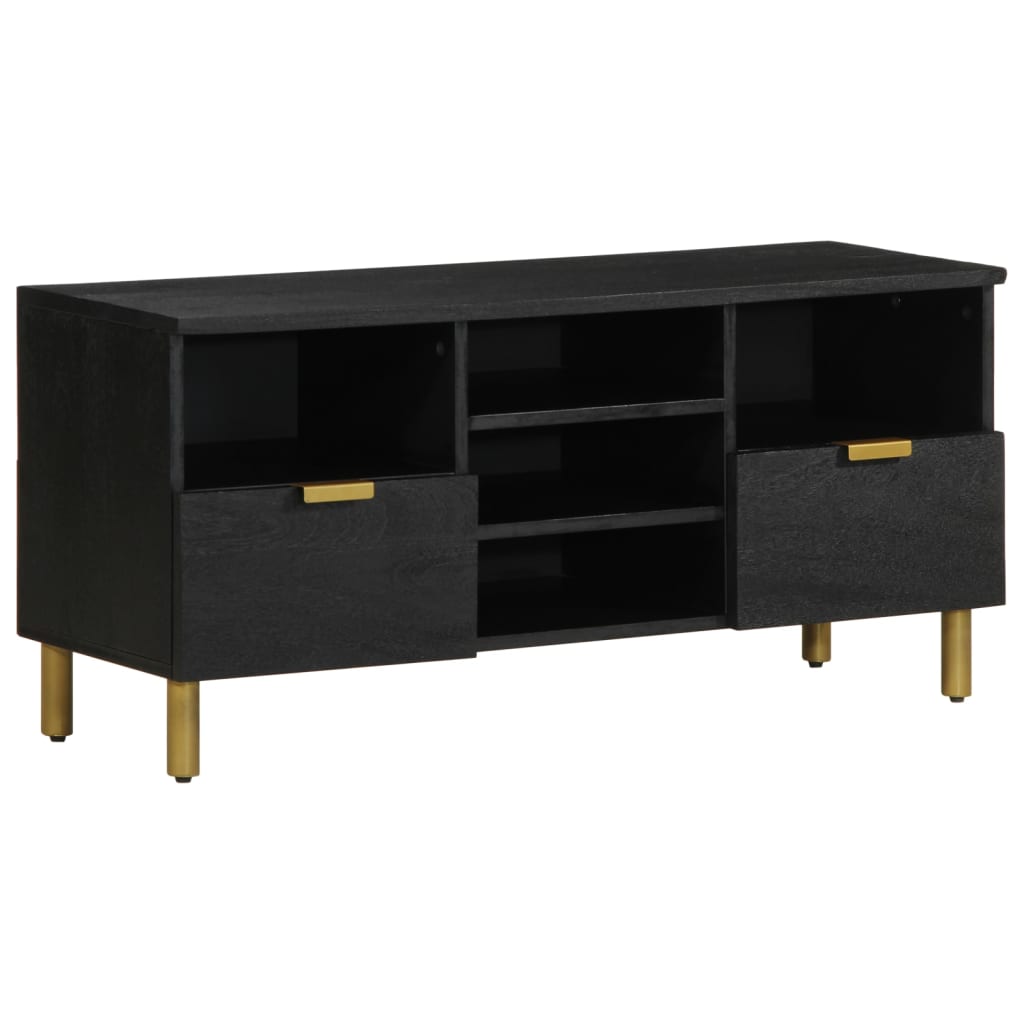 TV Cabinet Black 100x33x46 cm Engineered Wood