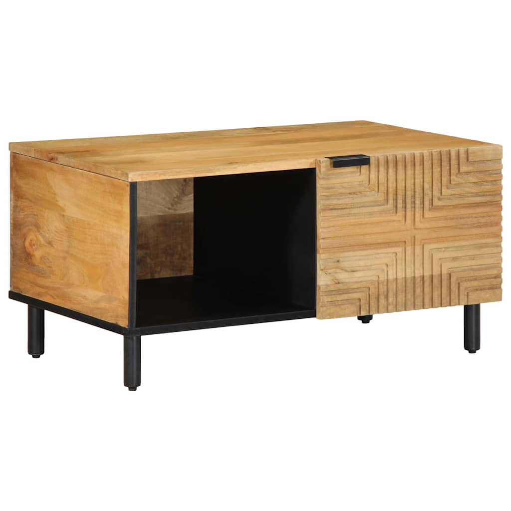 Coffee Table Brown 80x50x40 cm Solid Wood Mango