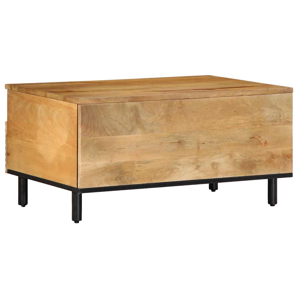 Coffee Table Brown 80x54x40 cm Solid Wood Mango