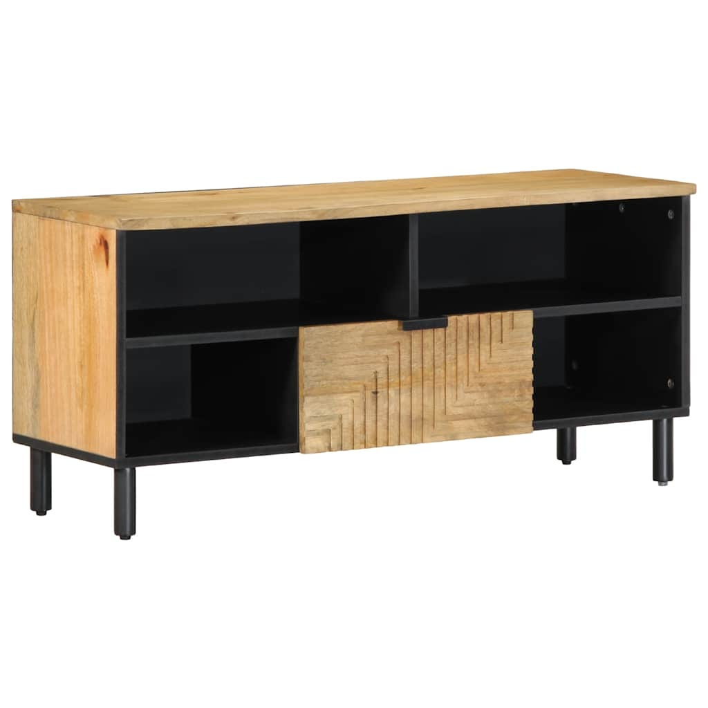 TV Cabinet Brown 100x33x46 cm Solid Wood Mango