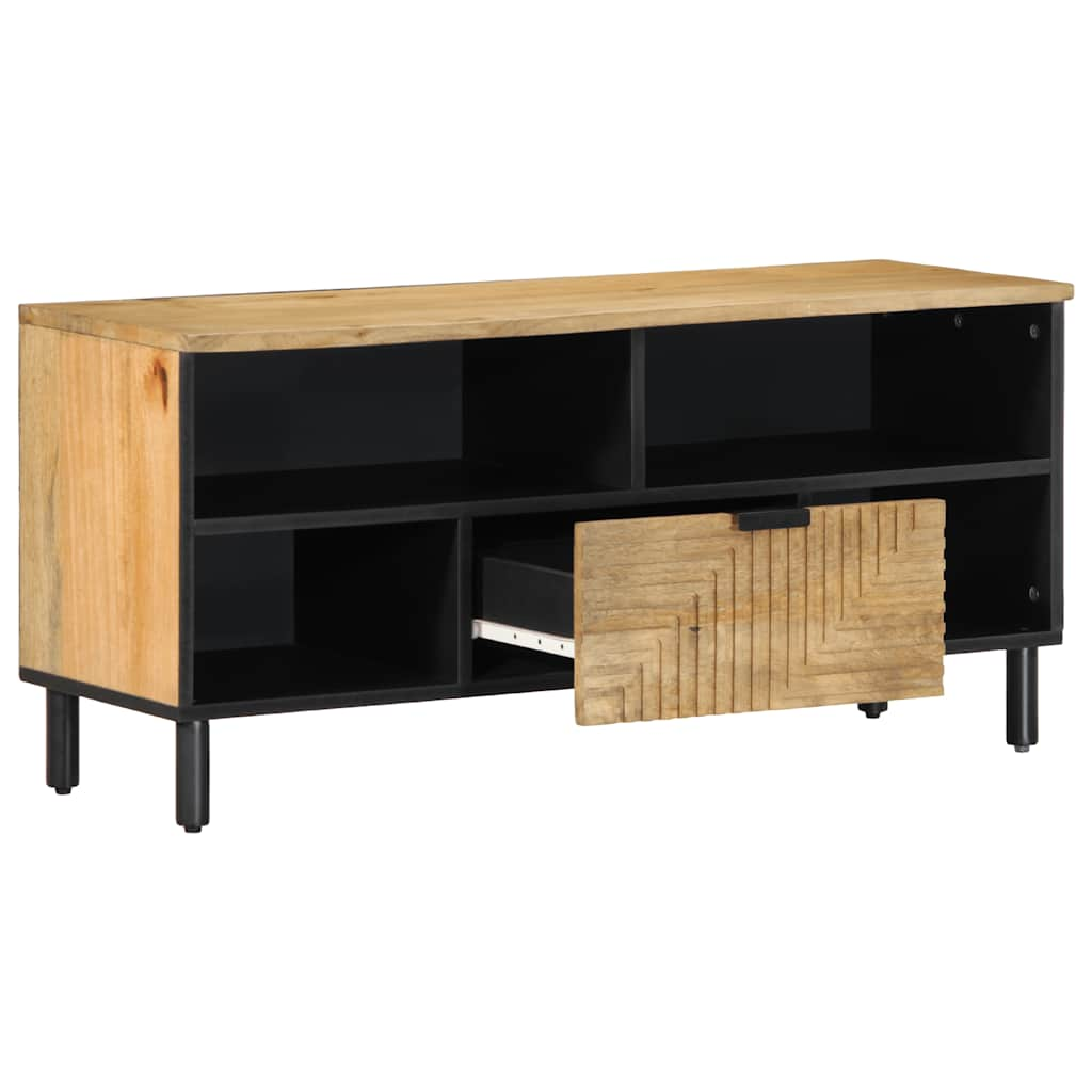 TV Cabinet Brown 100x33x46 cm Solid Wood Mango